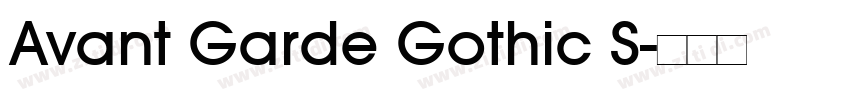Avant Garde Gothic S字体转换